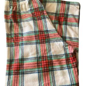 Plaid women’s fleece pj Bottoms